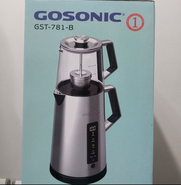 چای ساز گوسونیک مدل GST-781 ظرفیت ۲ لیتر با کتری استیل