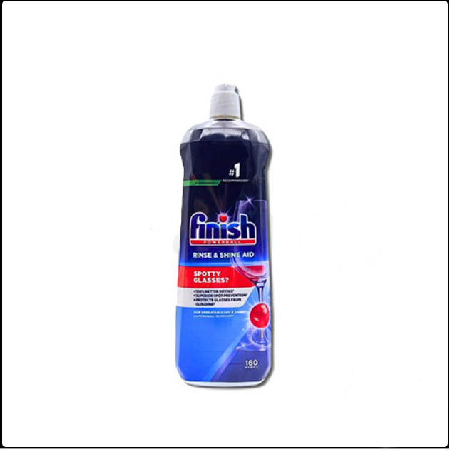 جلادهنده ماشین ظرفشویی اروپایی فینیش مدل RINSE & SHINE AID حجم 800 میل